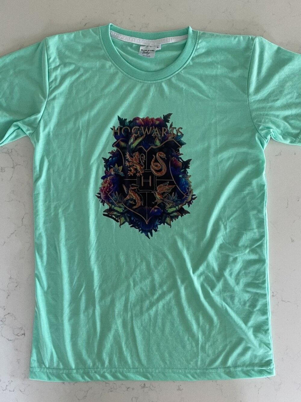 Blanks Blanks Baby Short Sleeve Crew Neck 100% Polyester T Shirt Mint Green S